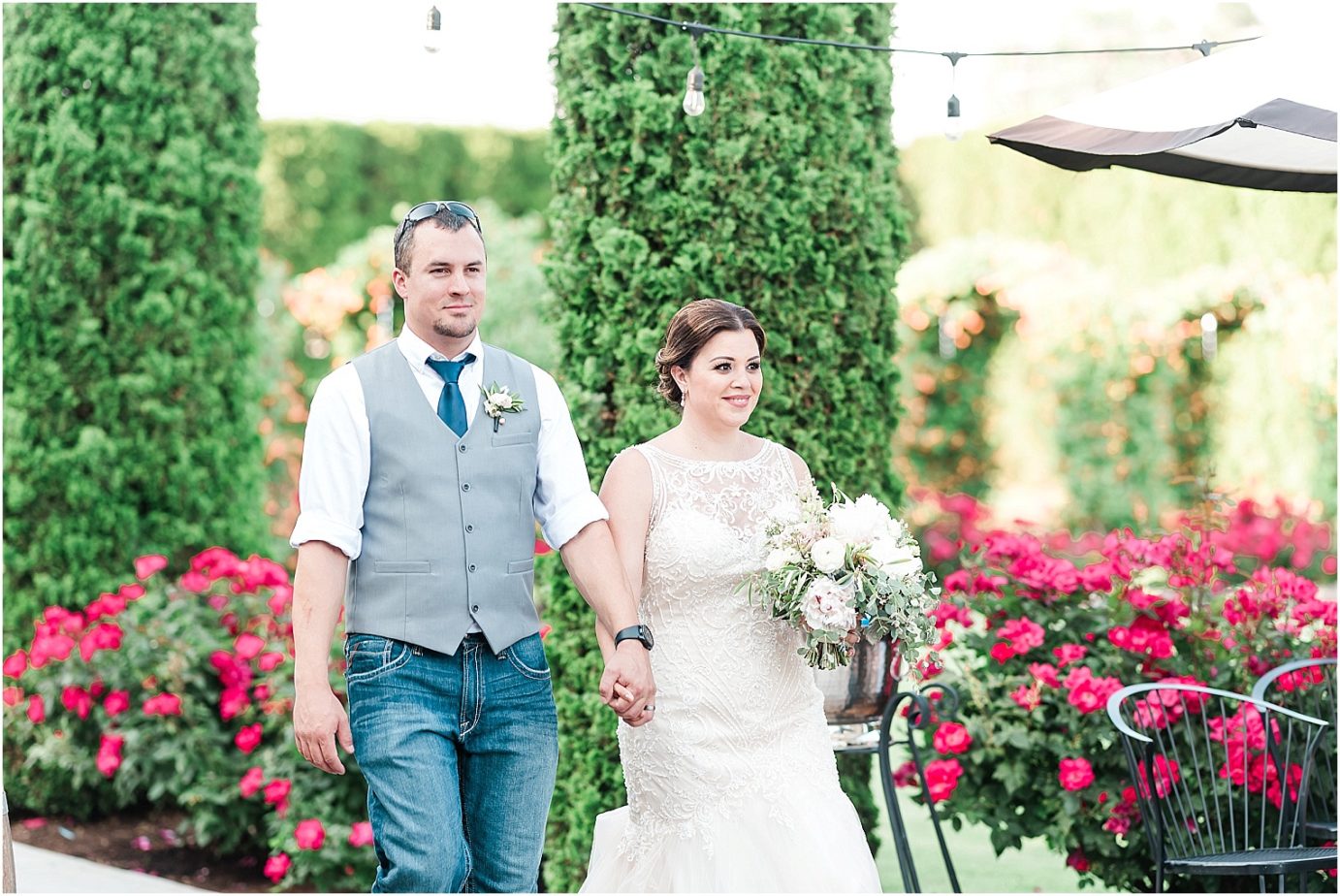 Bella Fiori Gardens wedding bride and groom getting announced