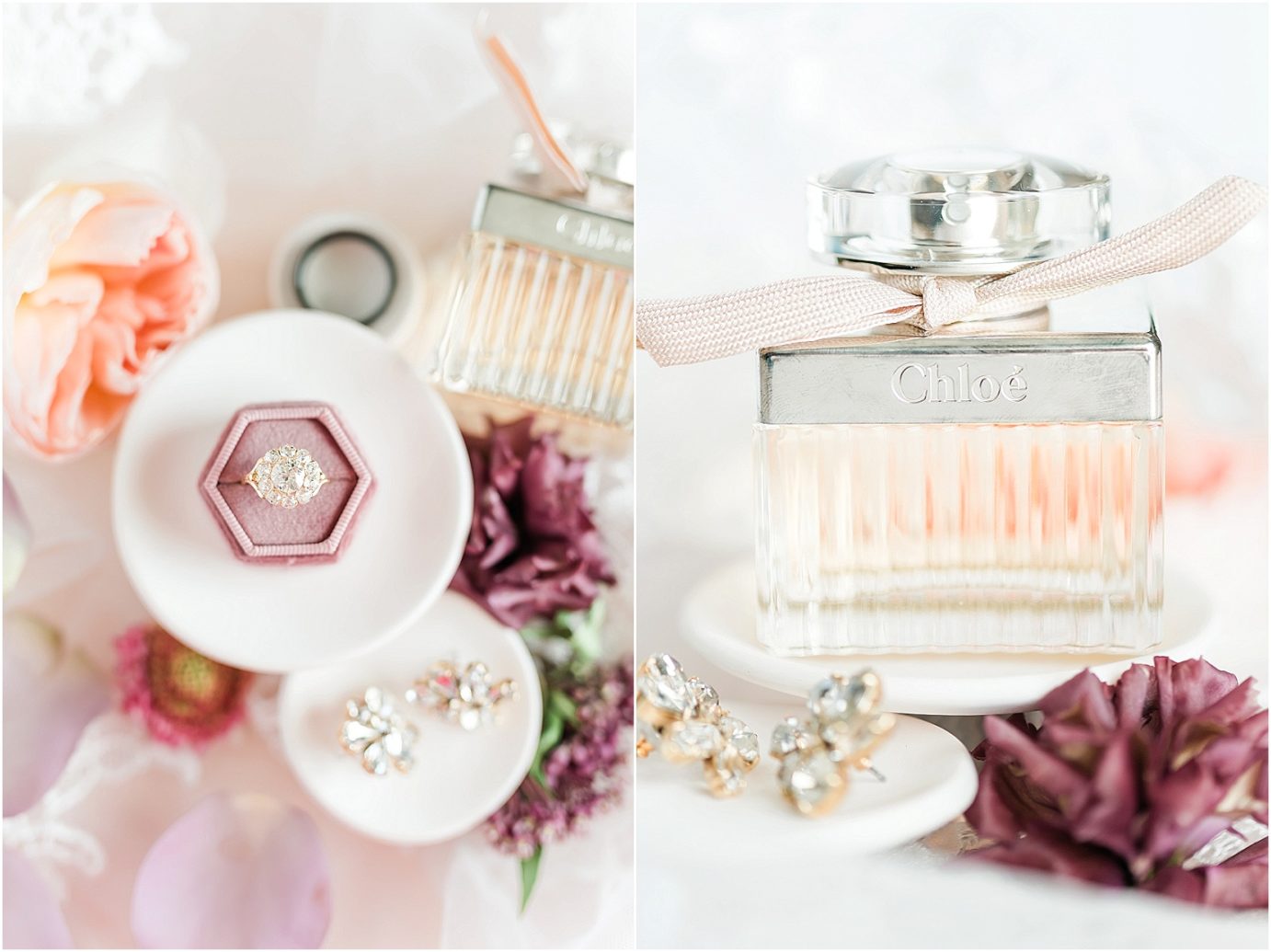 Oakshire Estate Wedding Inspiration shoot chloe perfume and bridal details