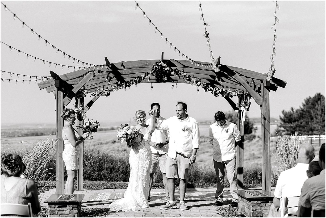 Intimate Backyard Wedding Kennewick Photographer Dylan and Jackie ceremony