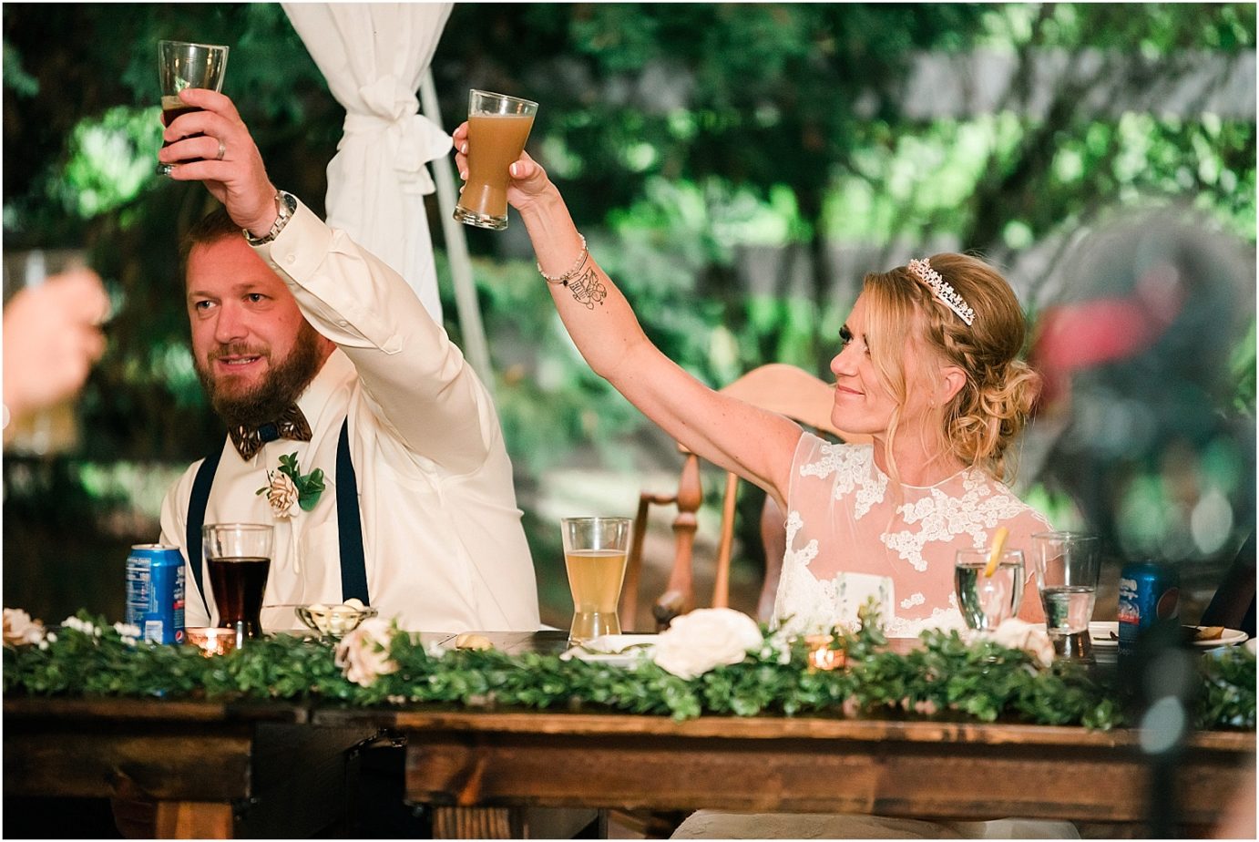 Laurel Creek Manor Wedding toasts
