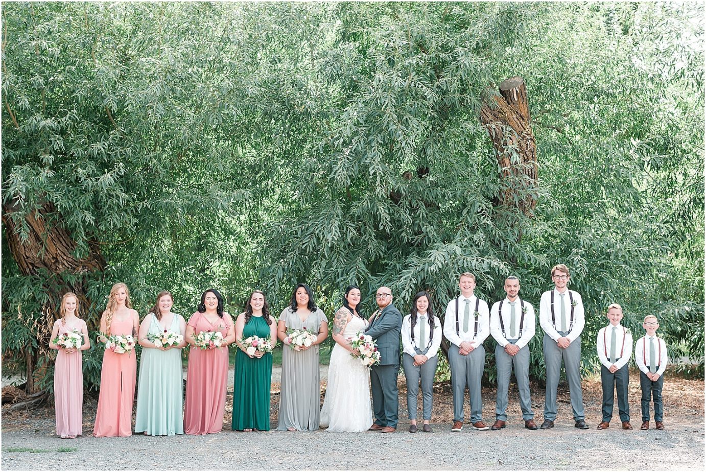 McIntosh Ranch Wedding Gemma and Forrest Ellensburg Photographer wedding party