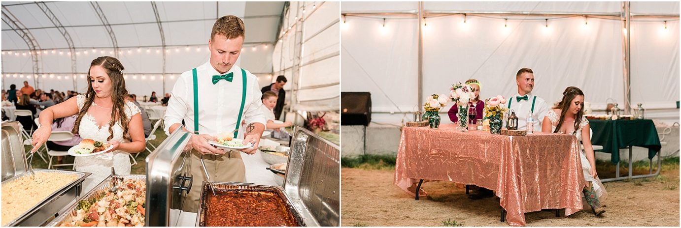 Beautiful Country Wedding Bryce and Anita Othello Photographer reception details