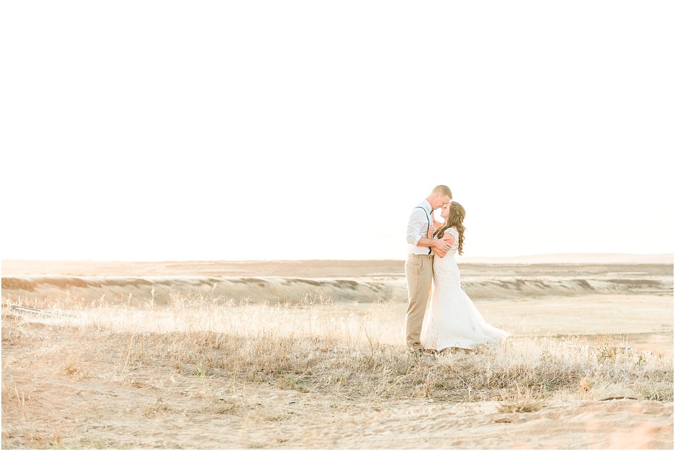 Beautiful Country Wedding Bryce and Anita Othello Photographer bride and groom sunset portraits