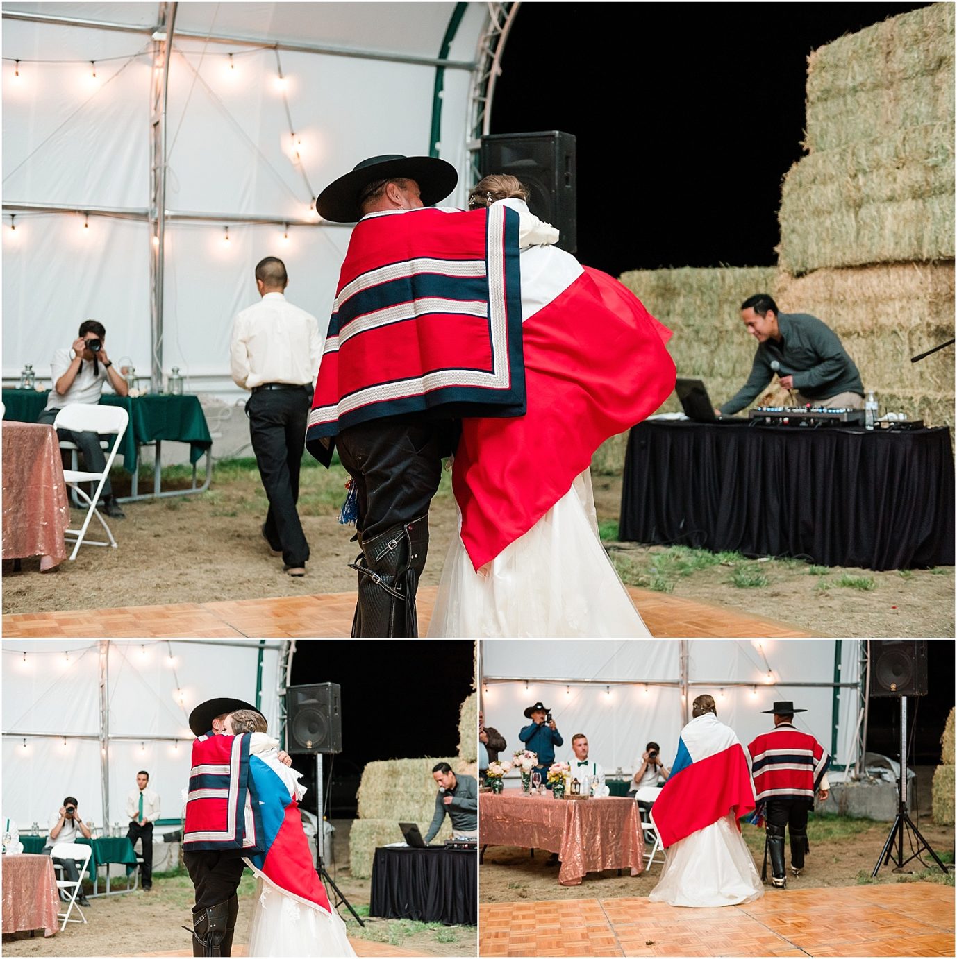 Beautiful Country Wedding Bryce and Anita Othello Photographer Cueca Chilean dance
