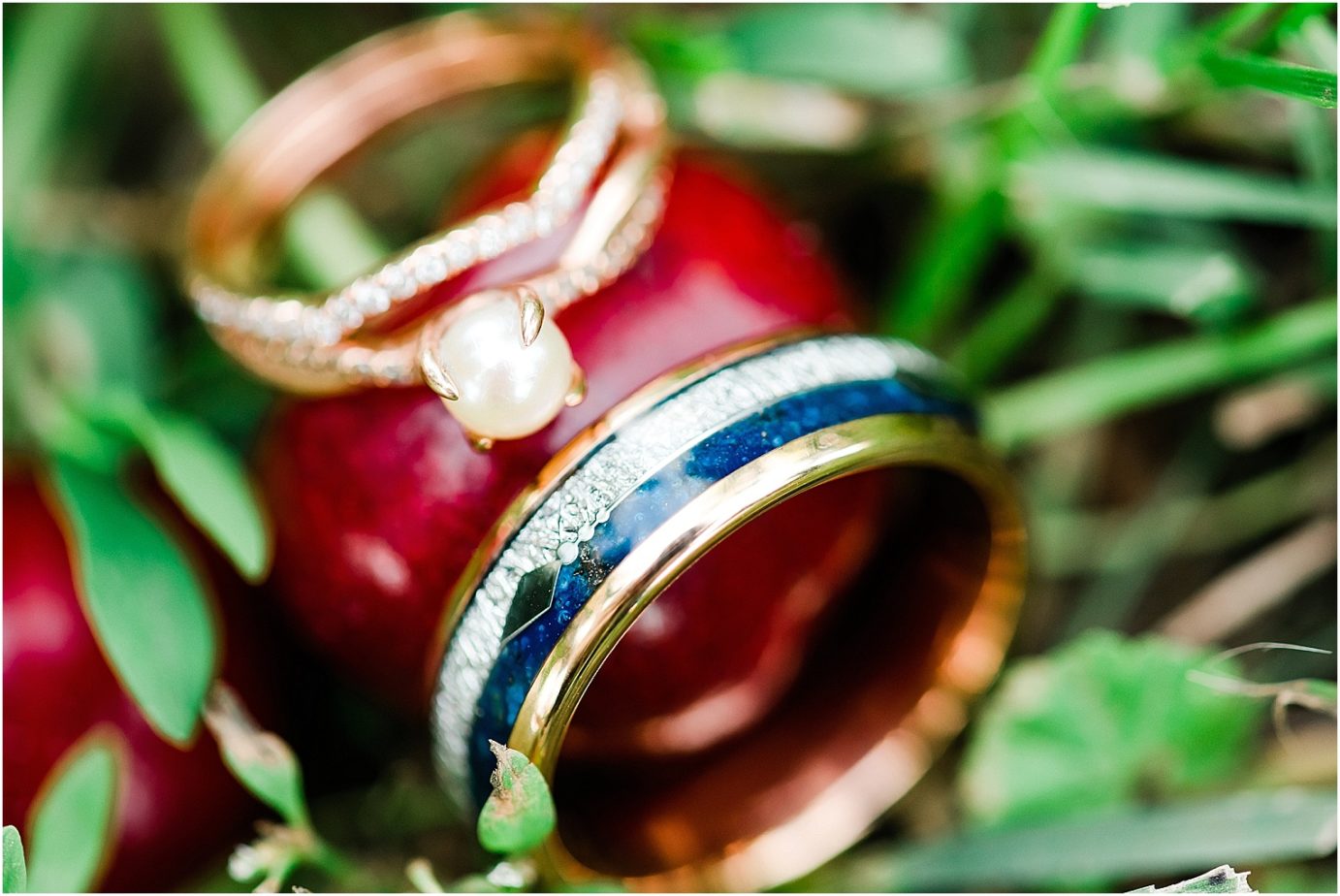 Intimate Farm Wedding Bills Berry Farm Wedding ring shot