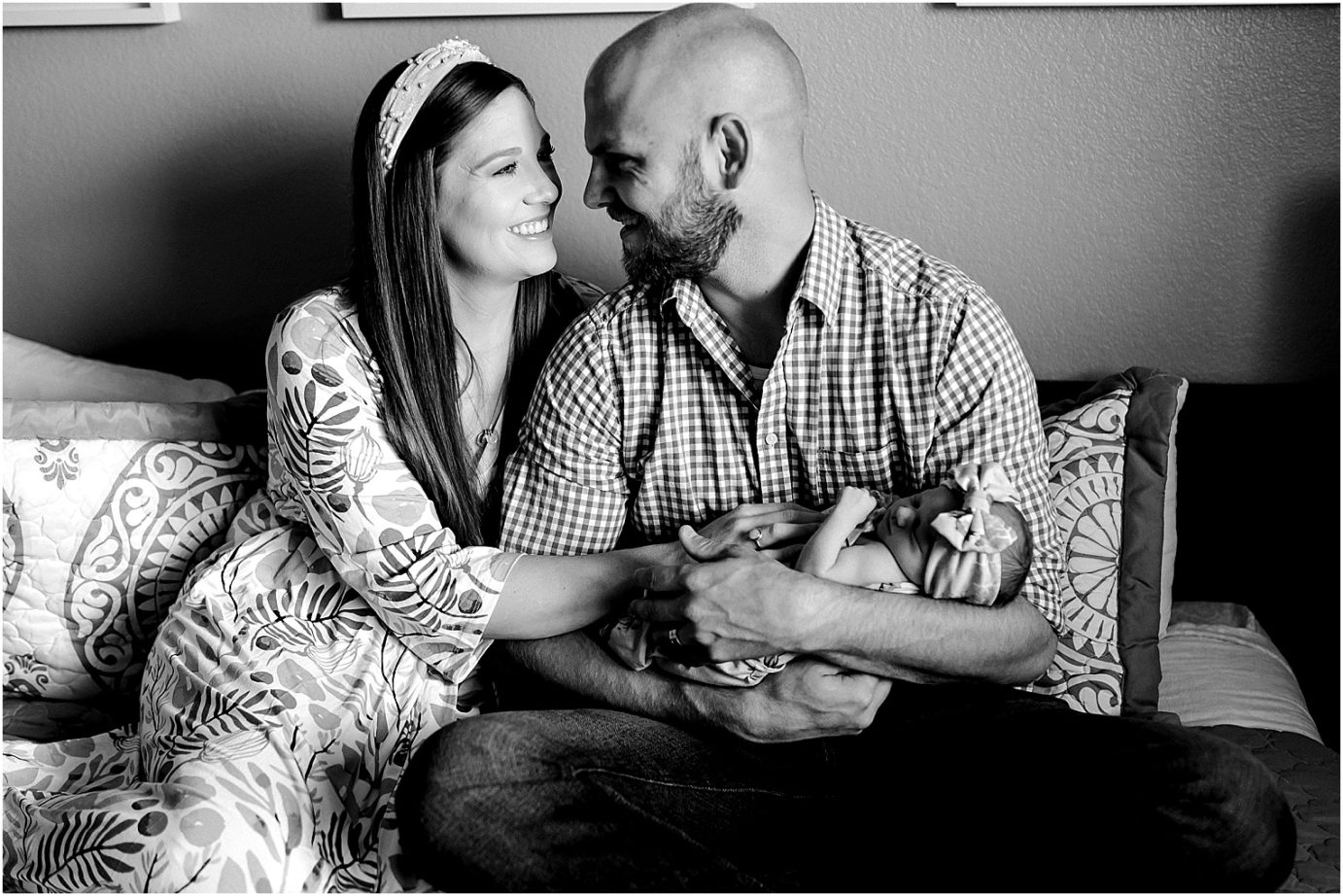 Newborn Session Baby girl and parents