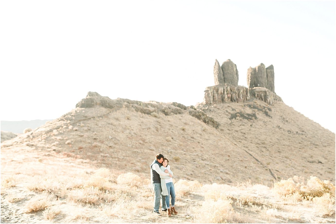 Wallula Gap Engagement Session Tri-cities Photographer Melic and Ashley by Twin Sisters rock
