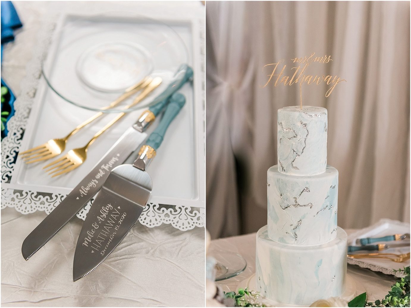 Intimate church wedding othello wa Melic and ashley cake table