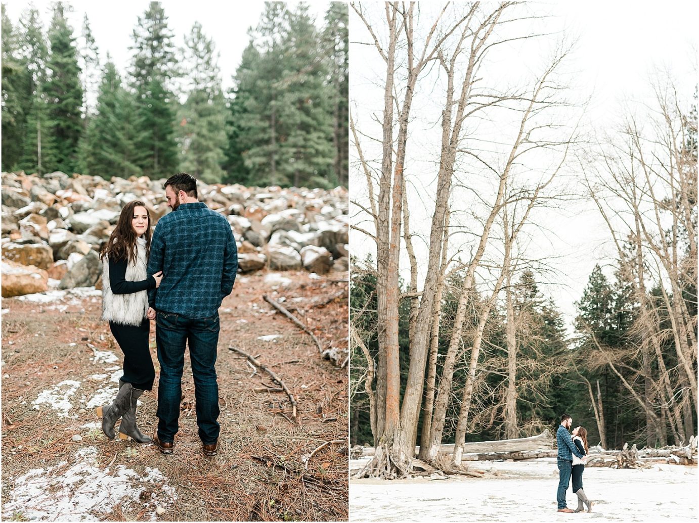 Lake Cle Elum Engagement Session Cle Elum WA Andrew and Stella by the lake