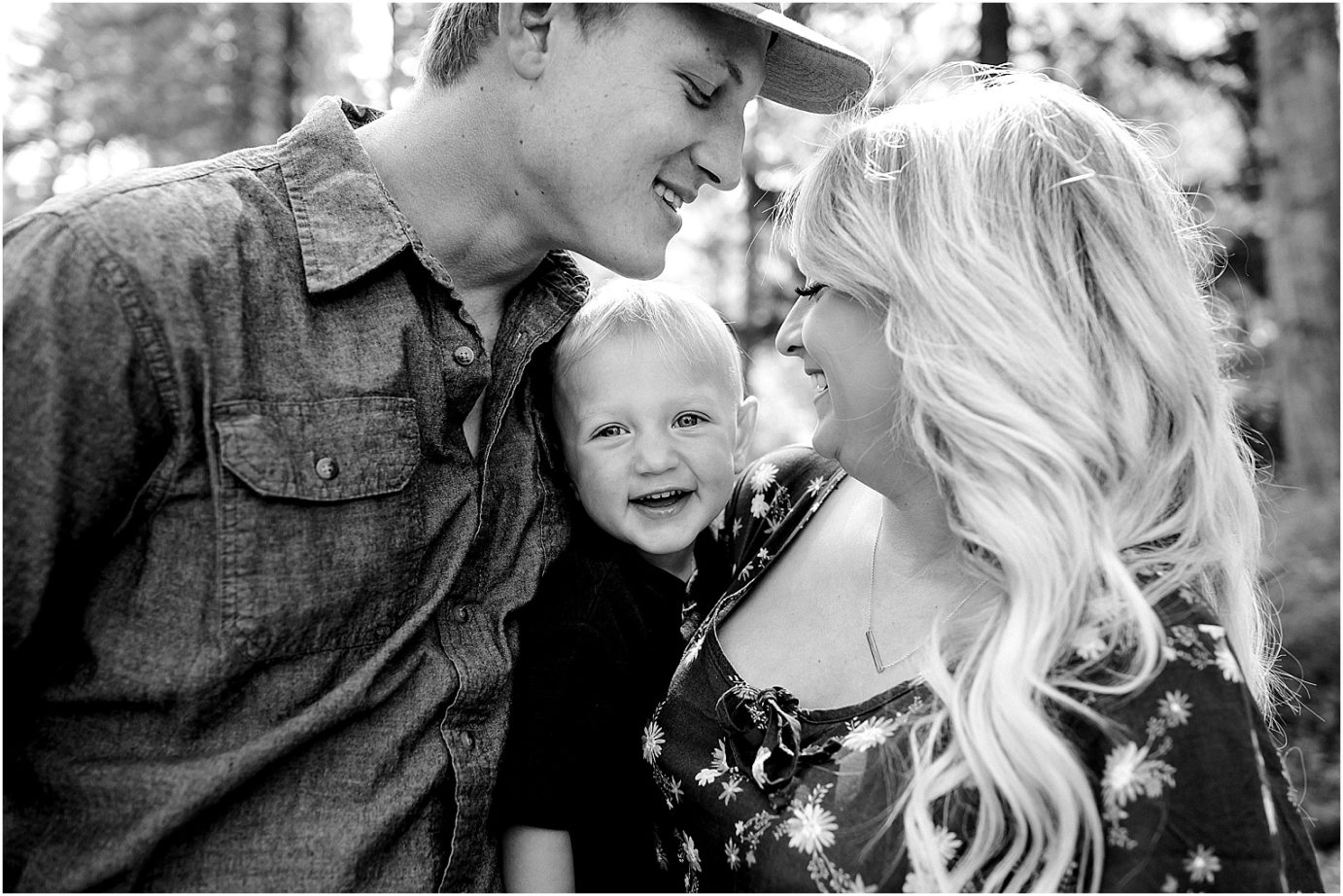 Ellensburg engagement session Ellensburg photographer Clay and Hayley couple with their son