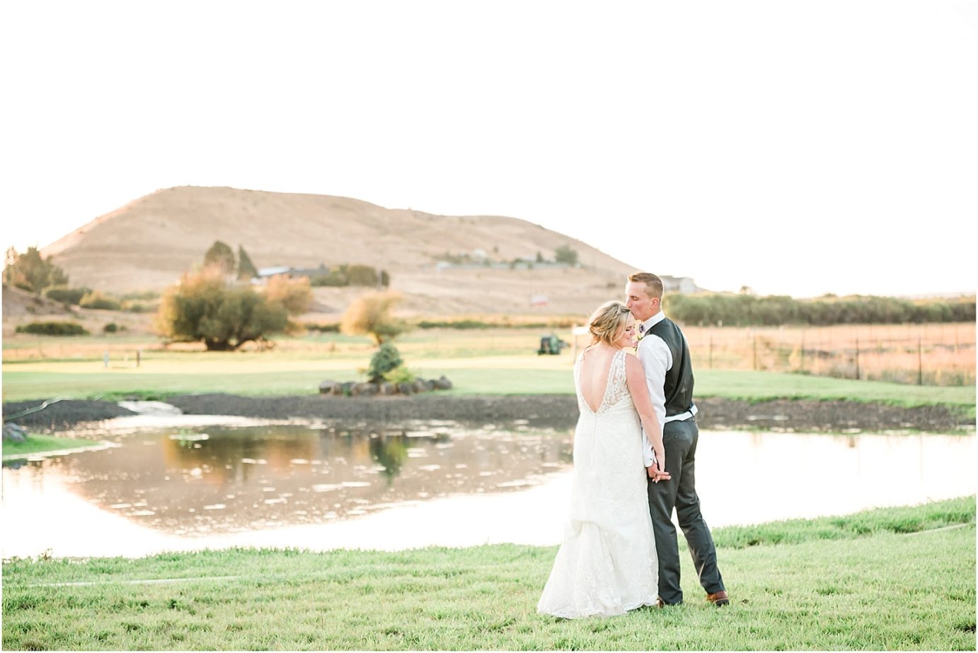 Beautiful McIntosh Ranch Wedding Ellensburg Photographer Josh and Tanna sunset portraits