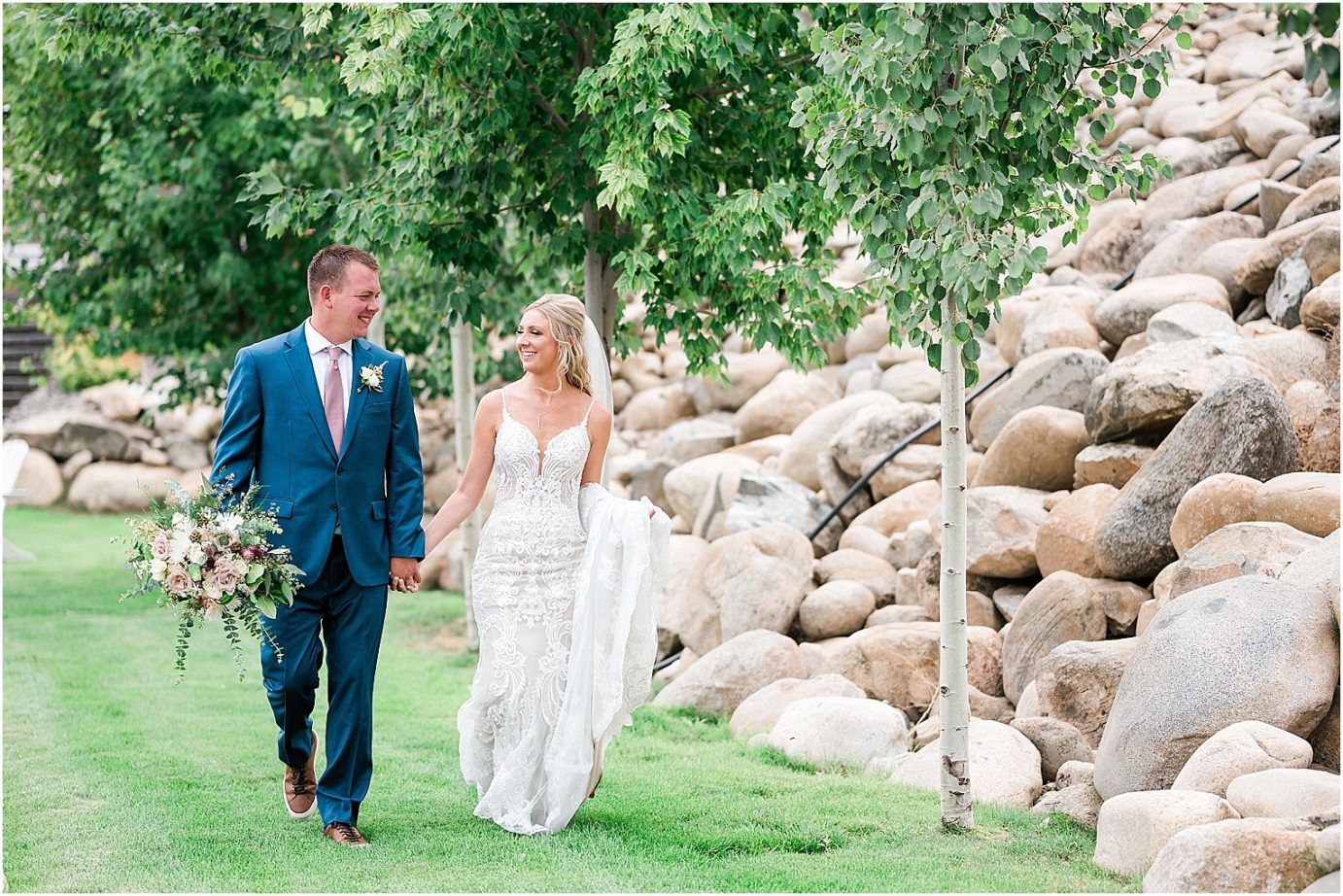 Rocky Pond Winery Wedding Chelan Photographer Austin and Aynsley bride and groom portraits