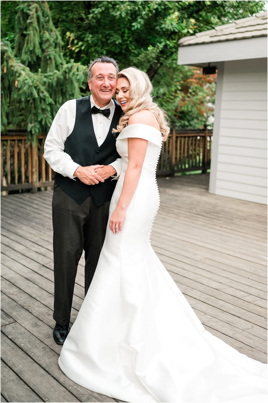 Terra Blanca Winery Wedding Tricities Photographer bride's father first look