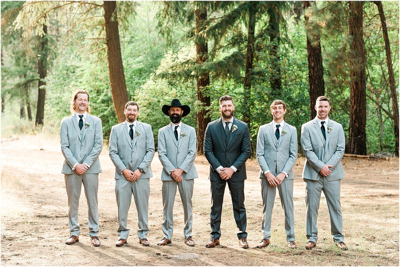 Classy Cabin Wedding Naches Photographer Travis and Arianna groomsmen photos