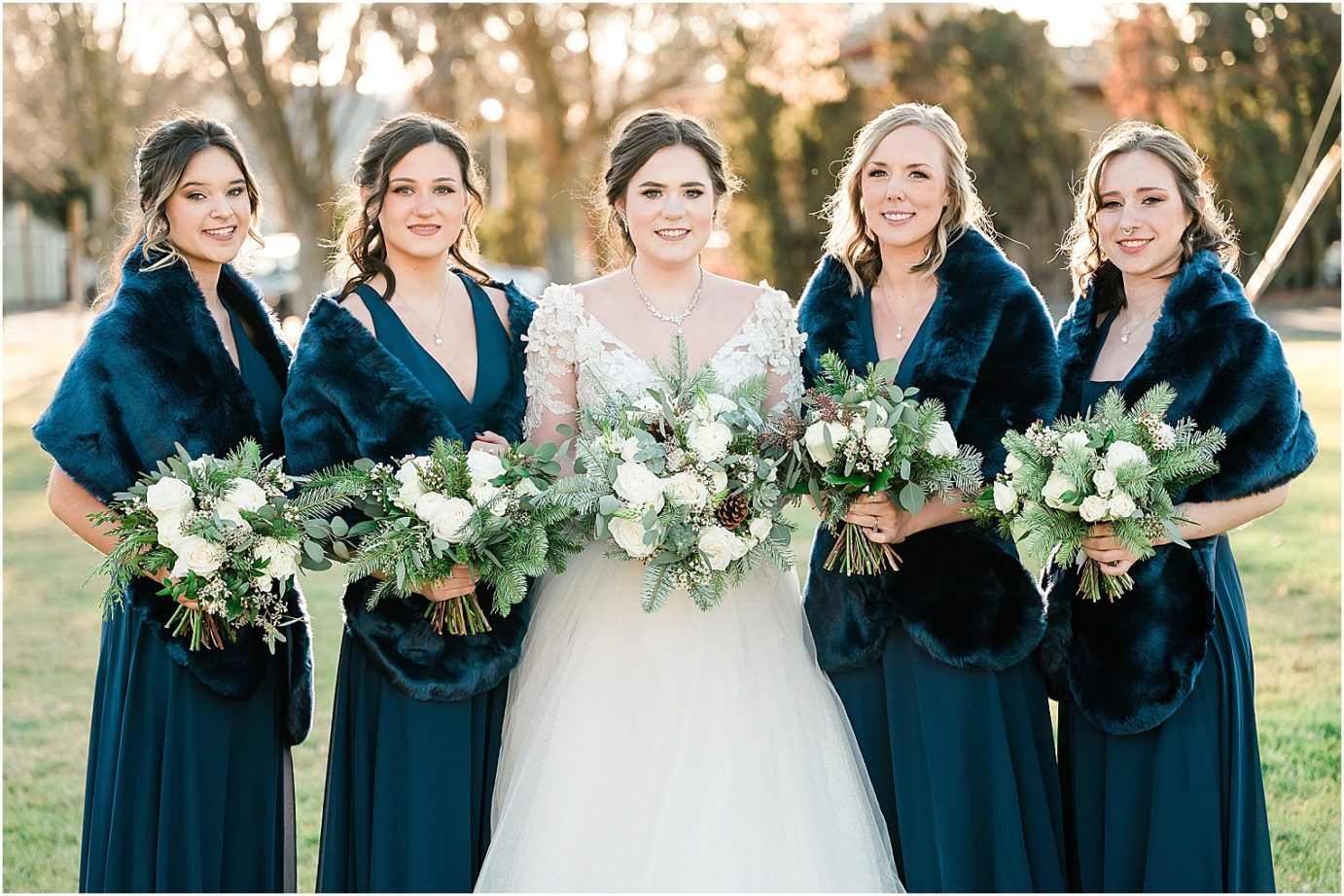 Wedding at The Armory Ellensburg Photographer Andrew and Stella bridal party