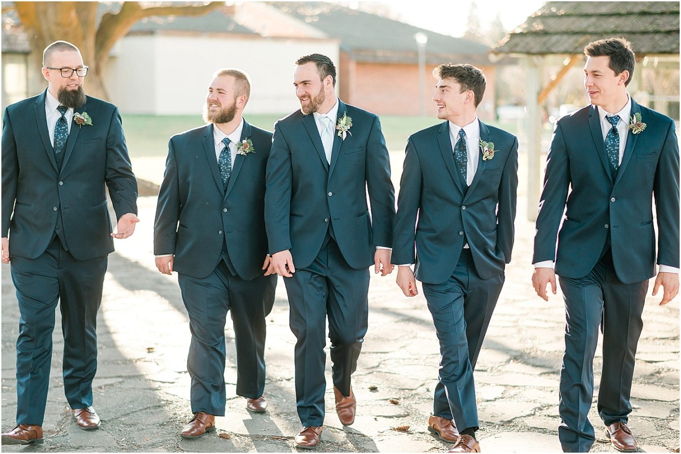 Wedding at The Armory Ellensburg Photographer Andrew and Stella groom and groomsmen