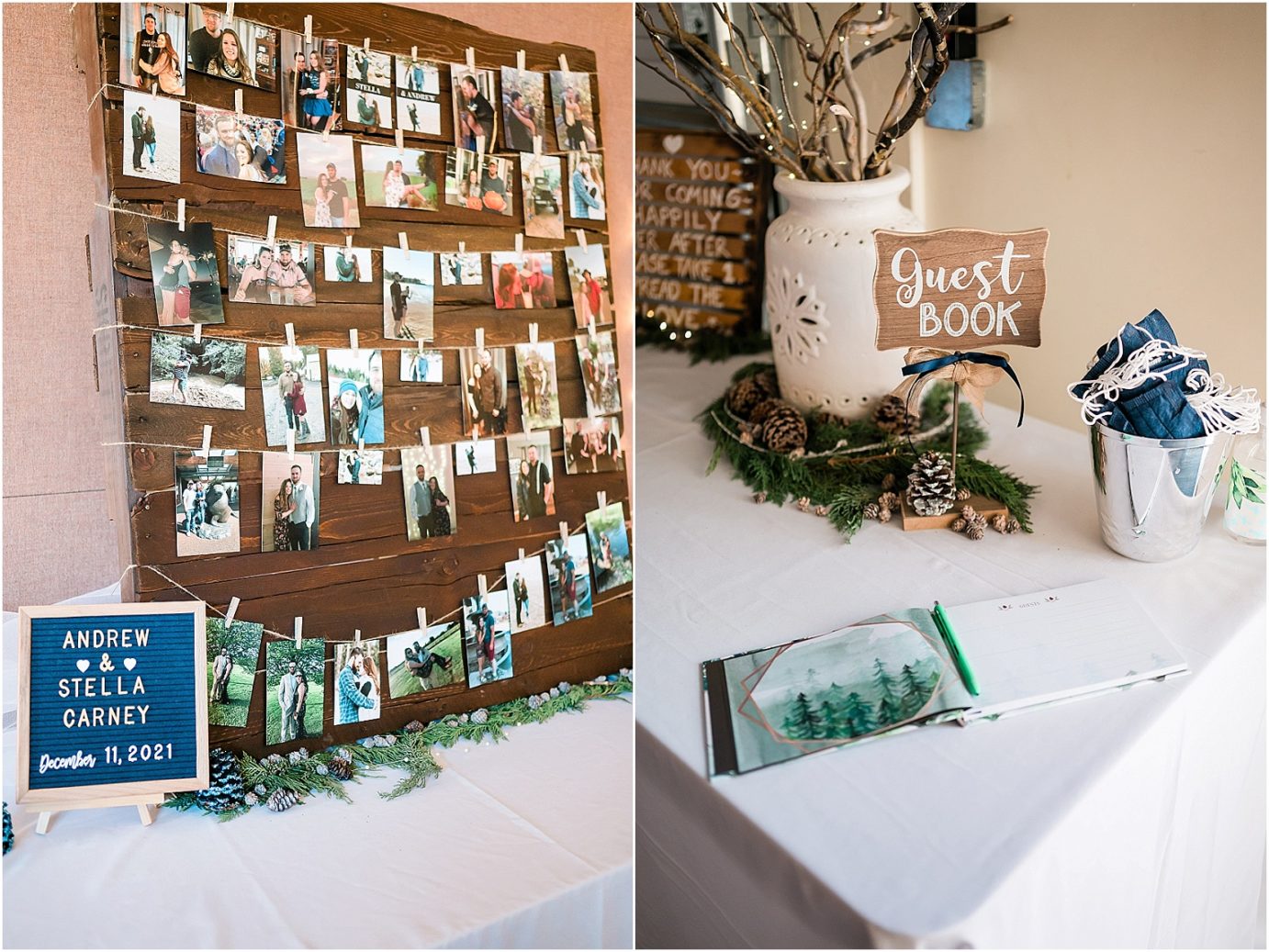Wedding at The Armory Ellensburg Photographer Andrew and Stella reception details