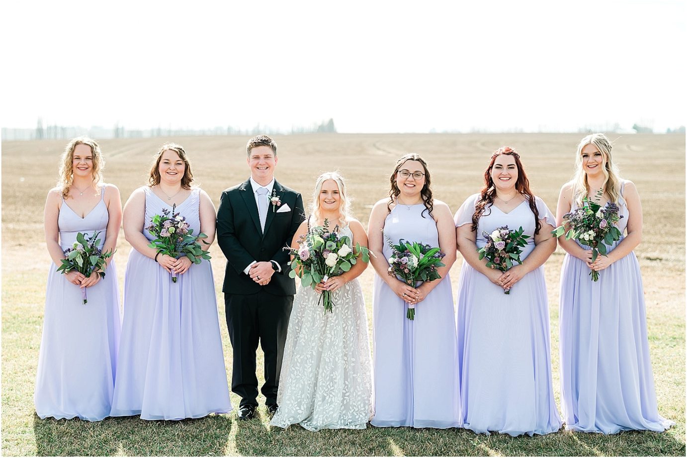 Tin Roof Venue Wedding Moses Lake Dakota and Madisyn bride and bridesmaids