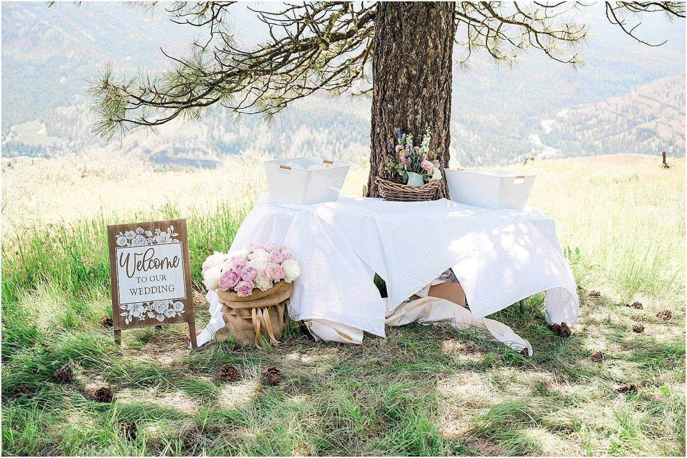 Beautiful Elk Ridge Wedding Naches Photographer Cory and Jenna ceremony details