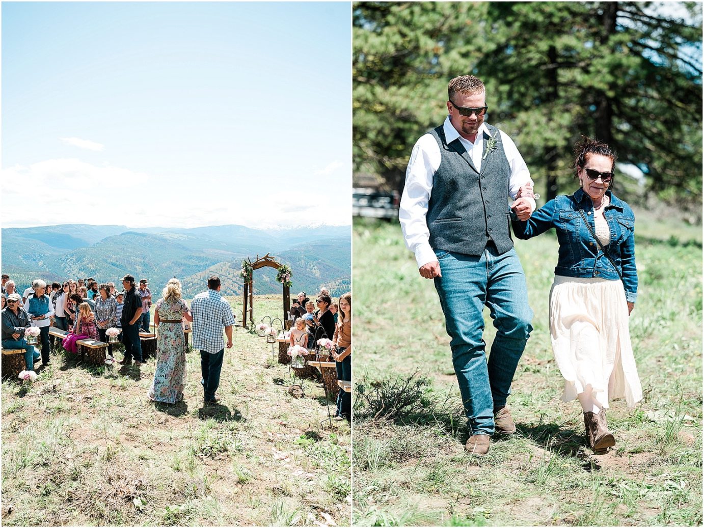 Beautiful Elk Ridge Wedding Naches Photographer Cory and Jenna ceremony