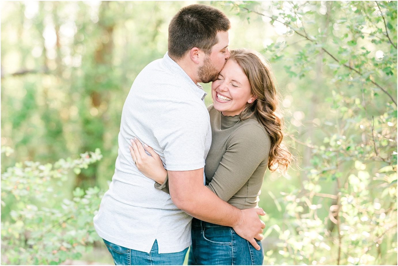Ellensburg Engagement Session Ellensburg WA Bailey and Nikkie by trees
