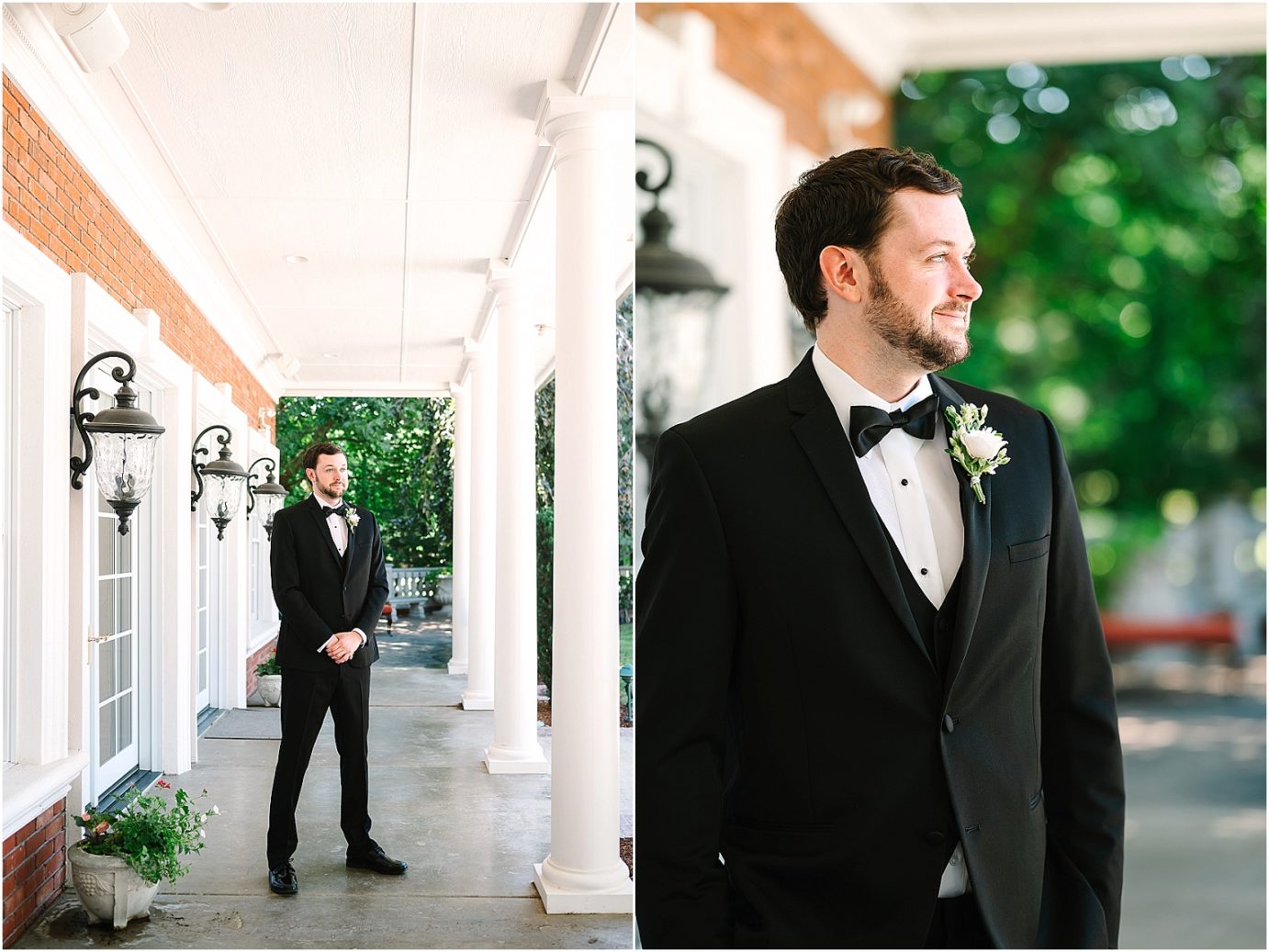 Disney-inspired Oakshire Estate Wedding groom portraits
