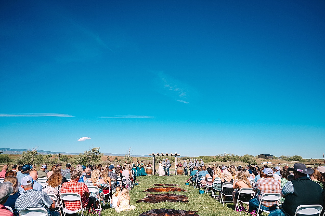Rustic Ellensburg Wedding Mcintosh Ranch Randy and Erin ceremony
